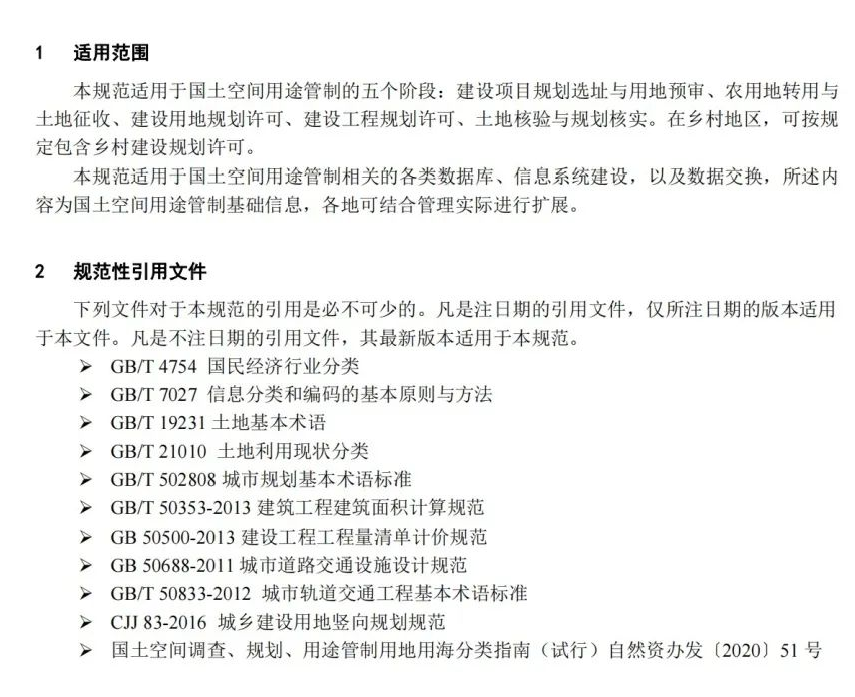 《国土空间用途管制数据规范（试行）》印发