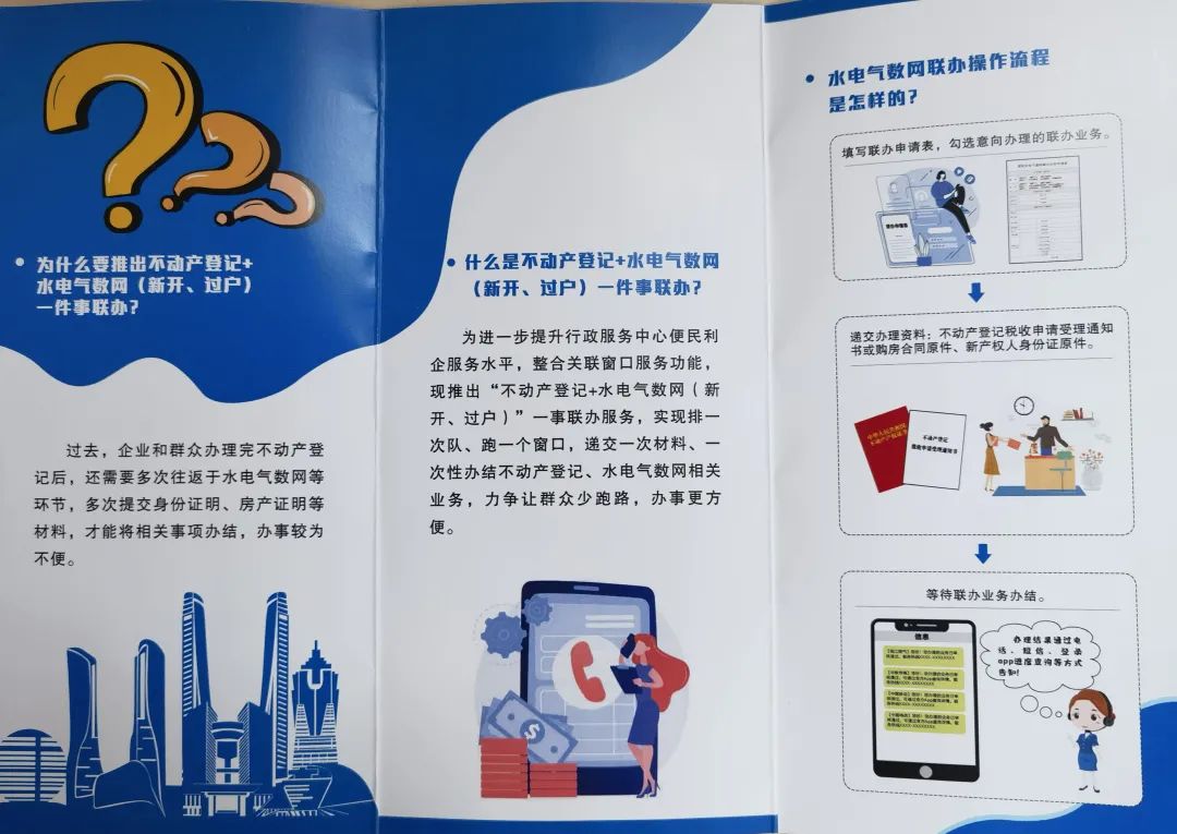 “一件事”联办再升级 钱塘区不动产登记窗口实现水电气数网同步办理啦！
