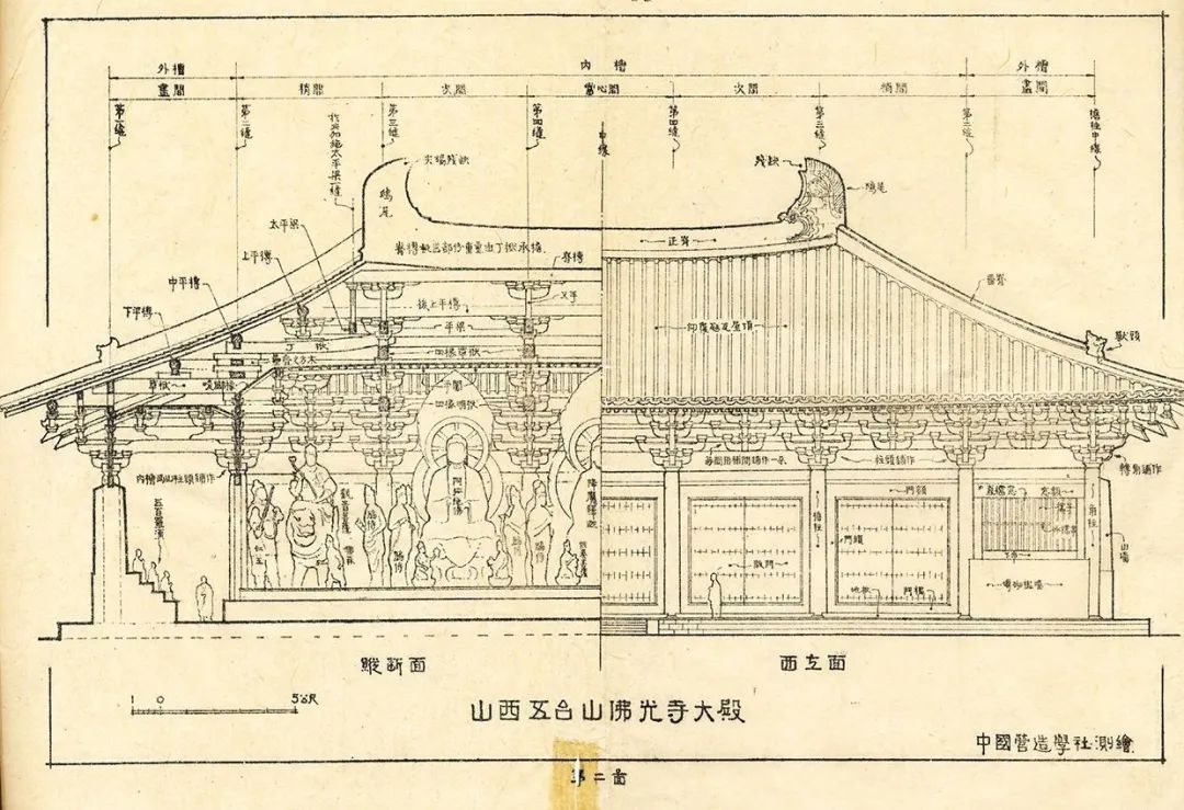 山西五台山佛光寺大殿第二图