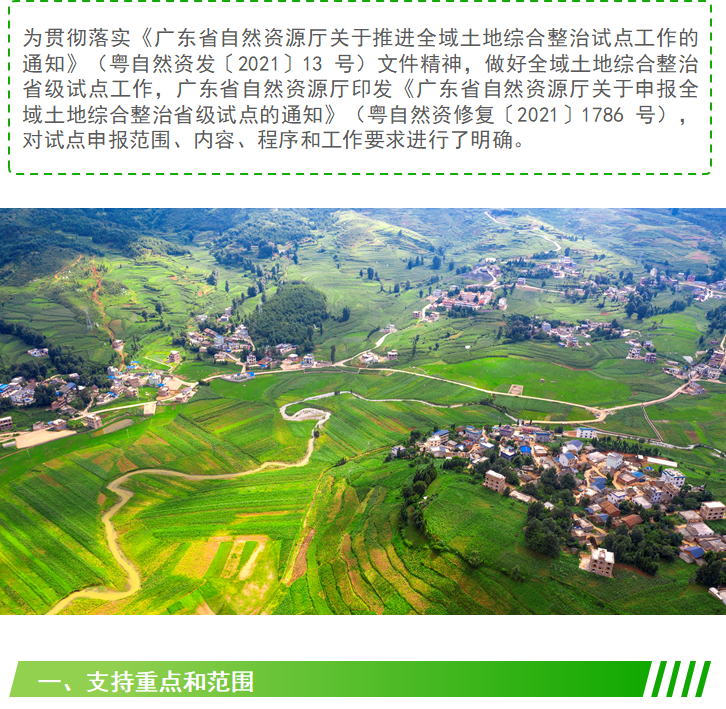 如何申报全域土地综合整治省级试点？看广东省最新要求