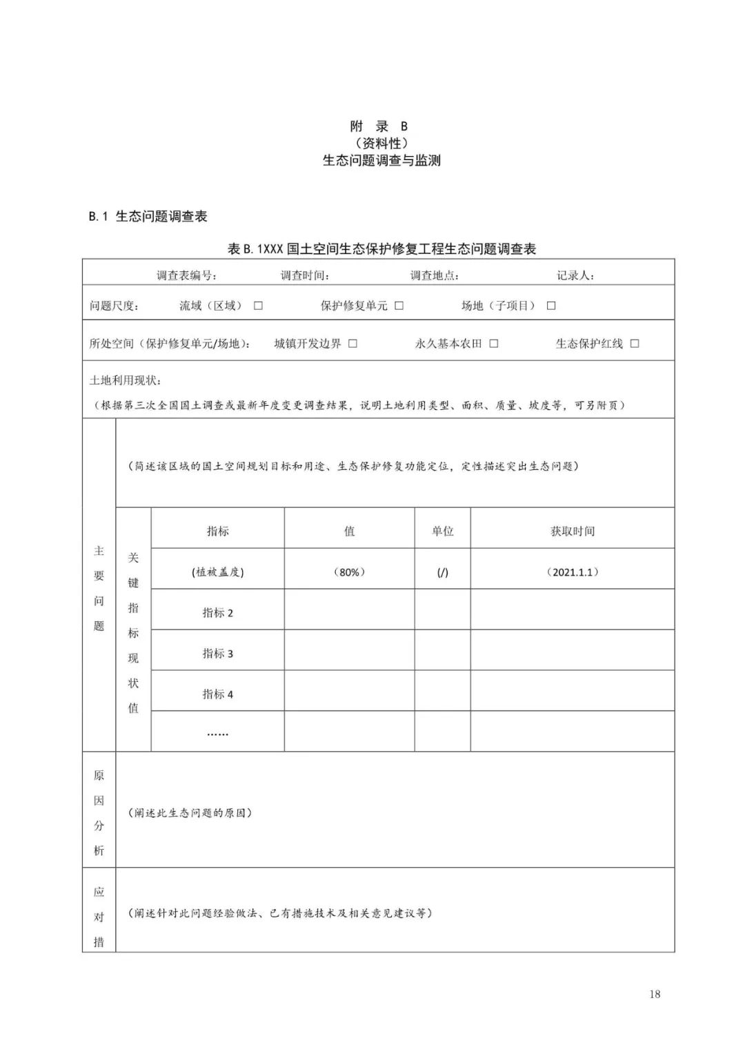 《国土空间生态保护修复工程实施方案编制规程》公开征求意见