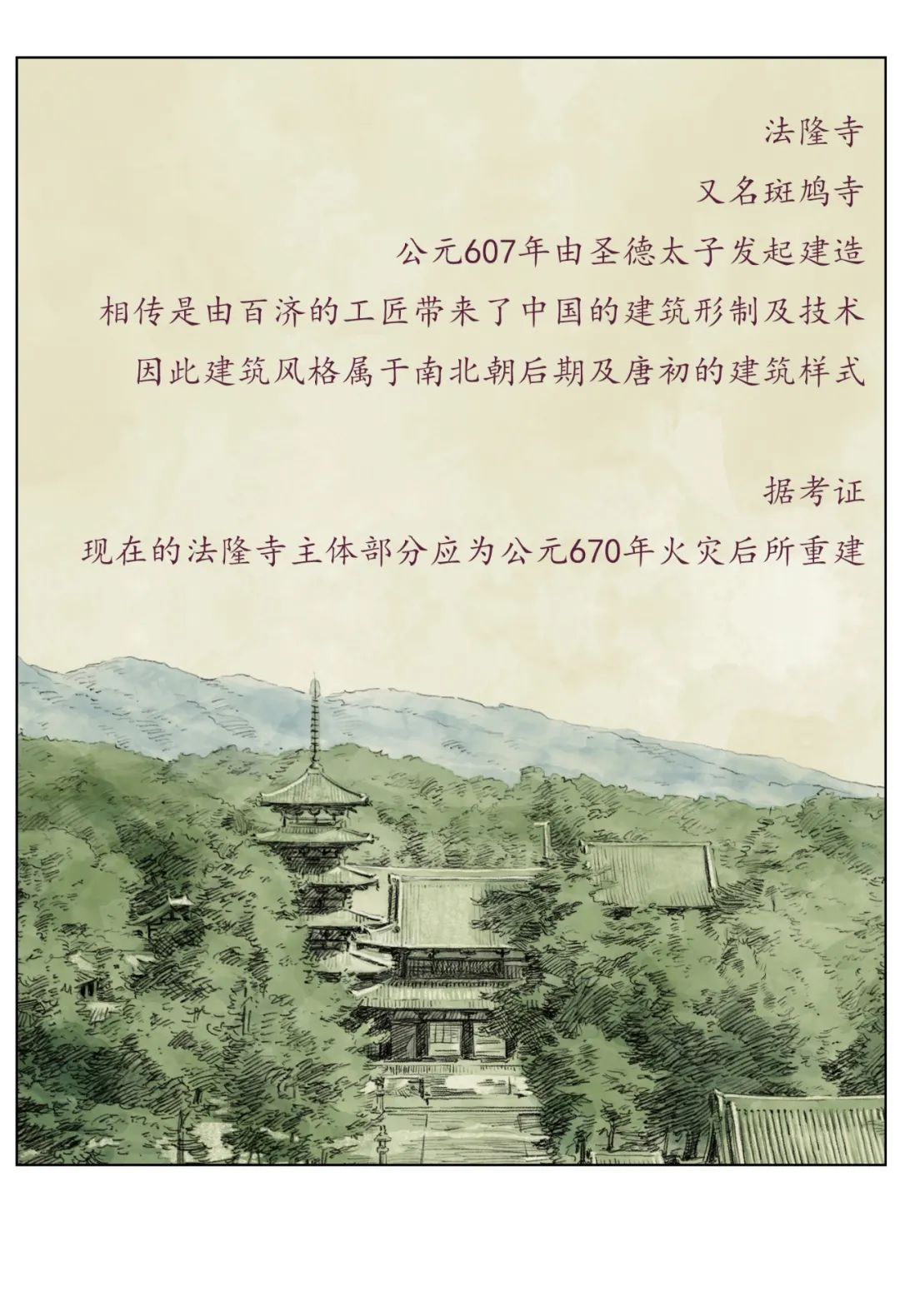 法隆寺宝物馆 | 建筑漫画