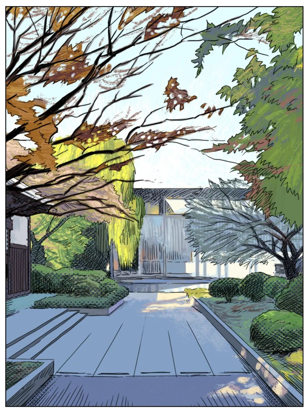 法隆寺宝物馆 | 建筑漫画
