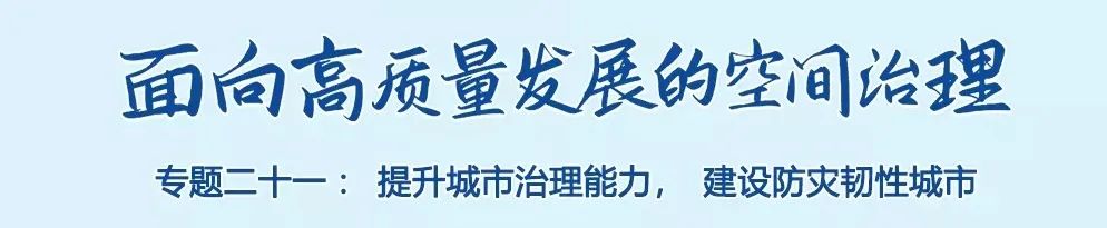 方东平：城市韧性——实体 · 社会 · 信息