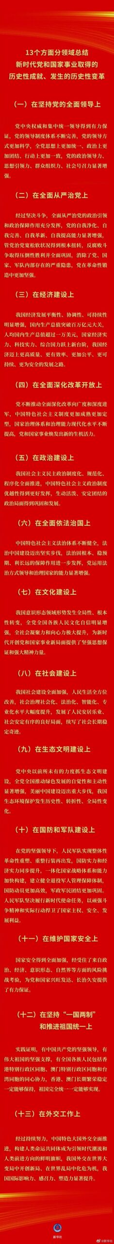 要点速览 |《中共中央关于党的百年奋斗重大成就和历史经验的决议》