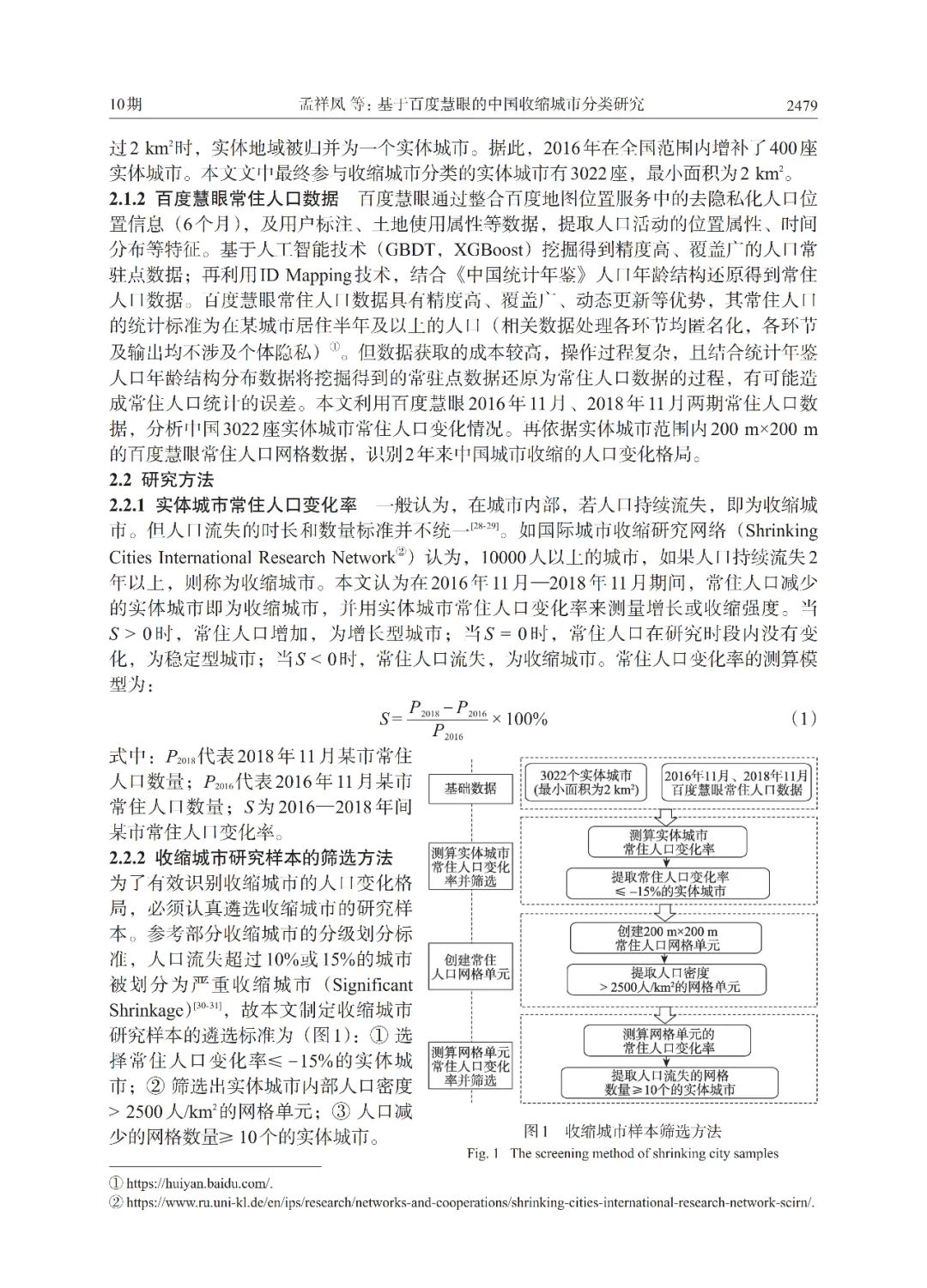 文章推荐 | 基于百度慧眼的中国收缩城市分类研究
