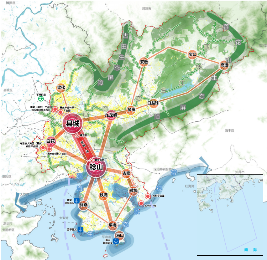 绿脉蓝湾、双城聚力:广东省惠东县国土空间总体规划公示 绿脉蓝湾、双城聚力:广东省惠东县国土空间总体规划公示