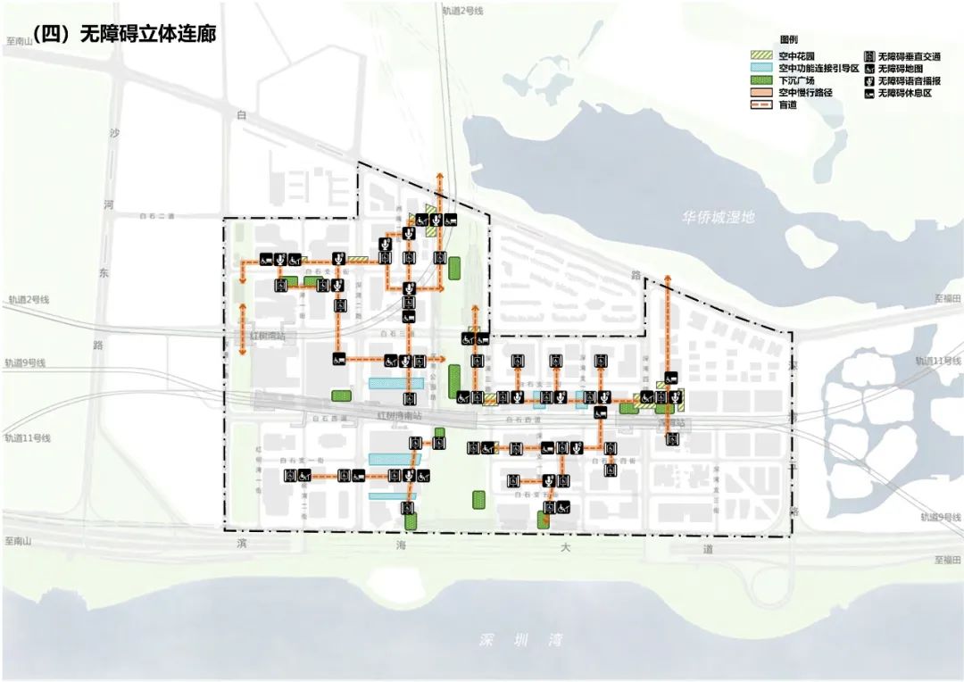 深圳湾超级总部基地最新进展：夜景灯光、城市意象、无障碍设计公布