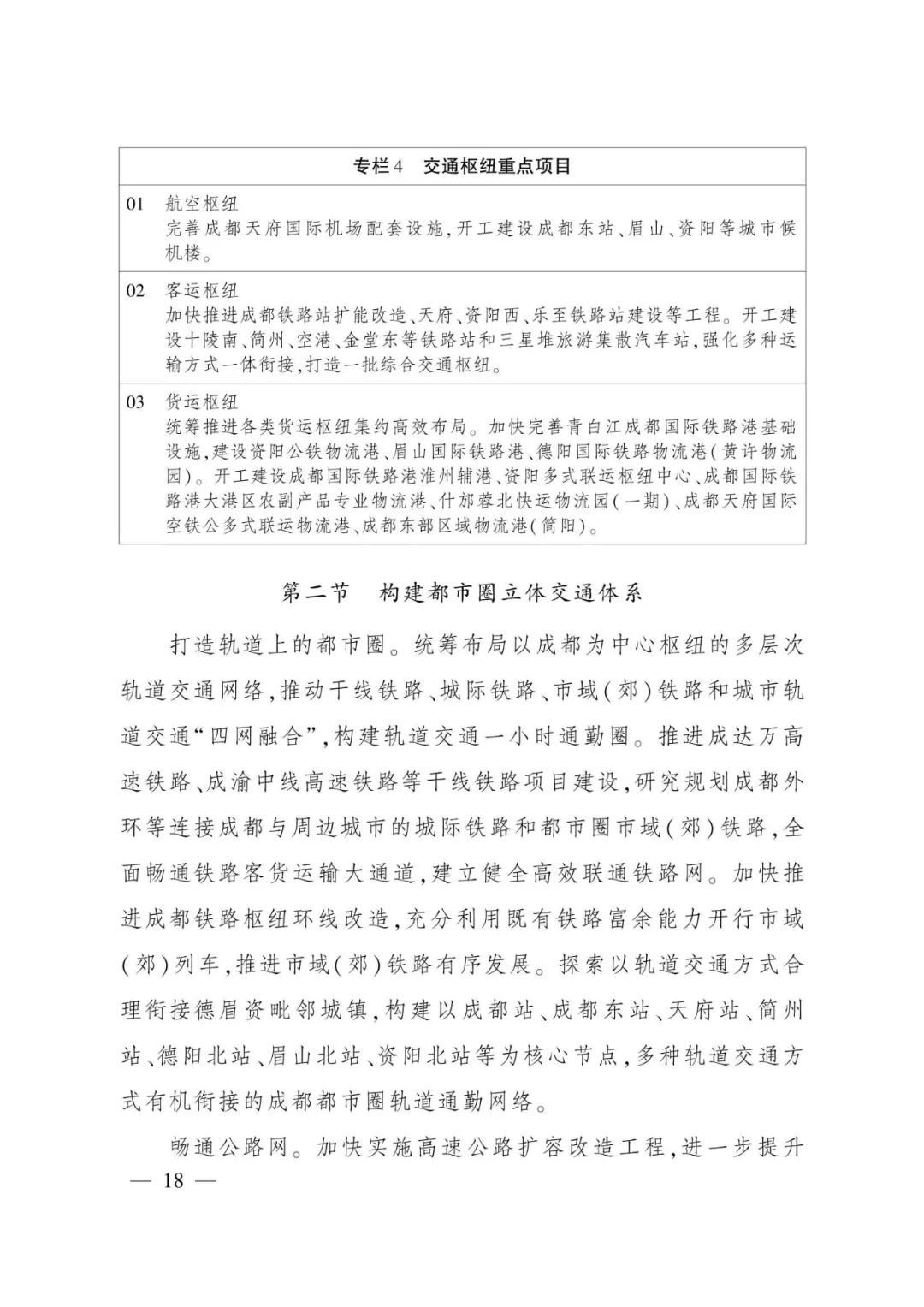 《成都都市圈发展规划》全文发布