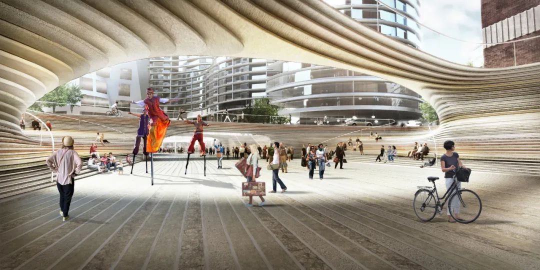 扎哈事务所激活老护城河,原来建筑大师们设计过如此带感的「城市广场」! 扎哈事务所激活老护城河,原来建筑大师们设计过如此带感的「城市广场」!