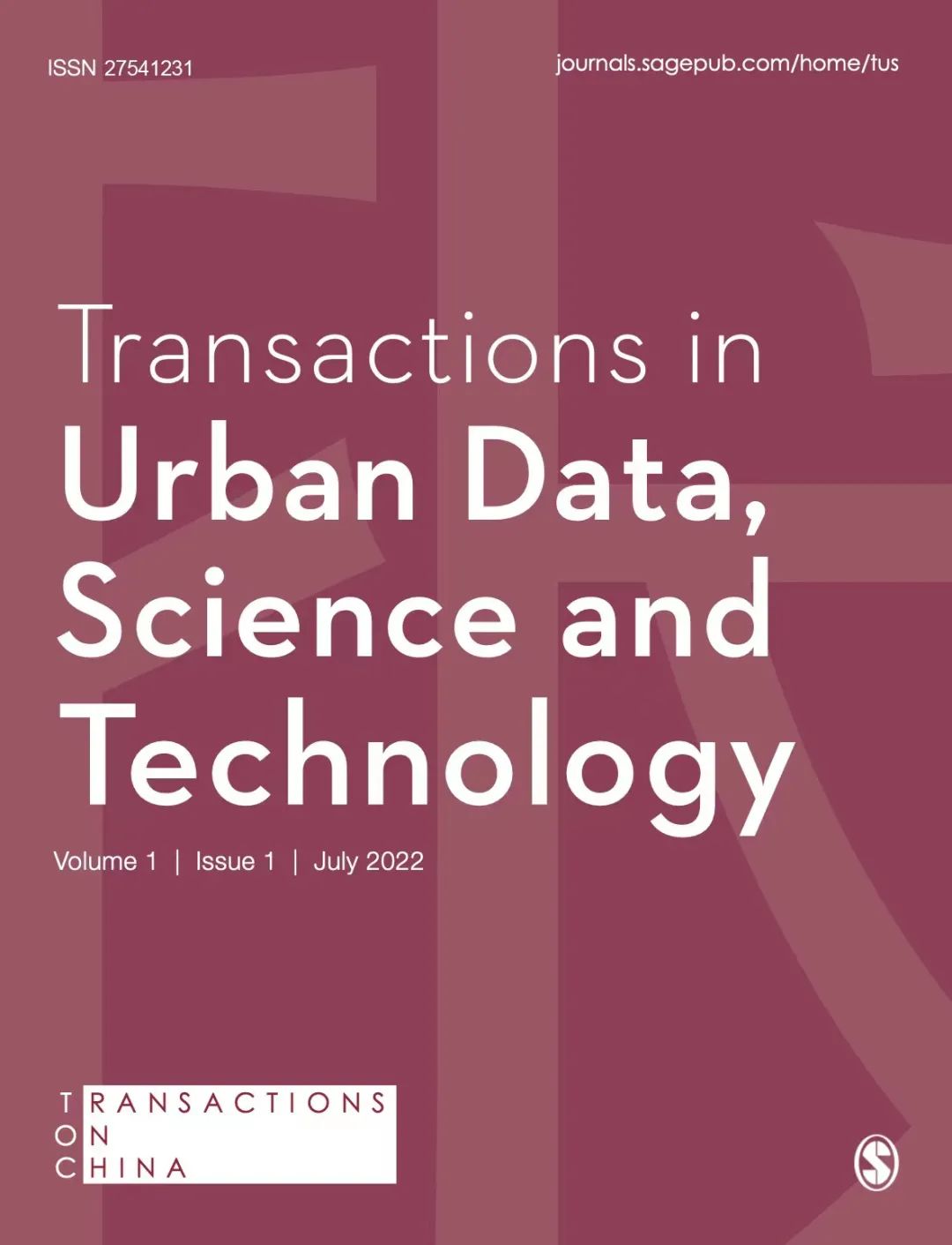 期刊推荐 | Transactions in Urban Data, Science, and Technology 欢迎投稿
