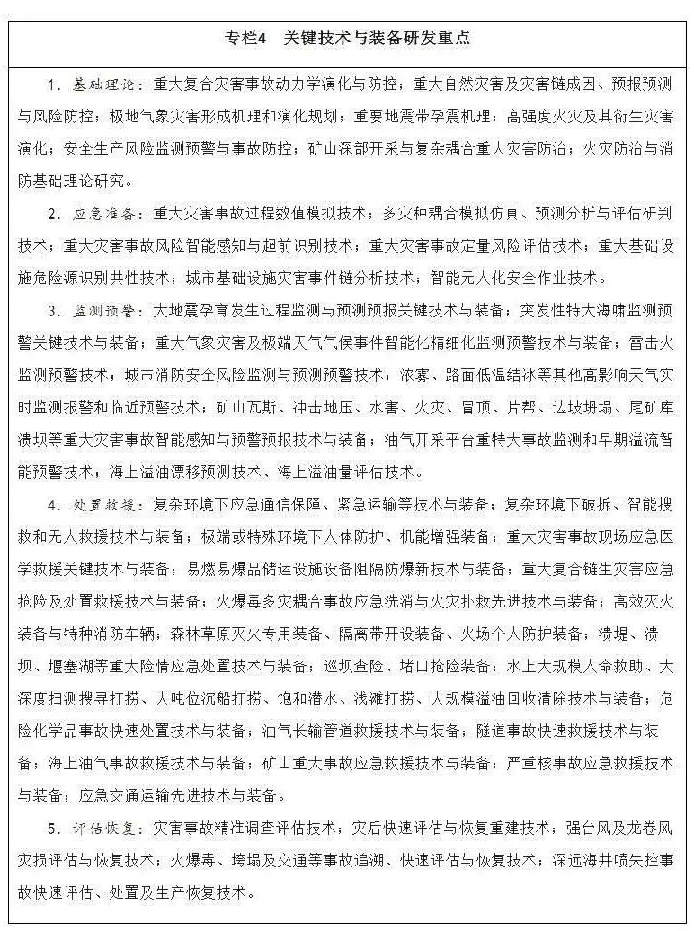 “十四五”国家应急体系规划印发! “十四五”国家应急体系规划印发!