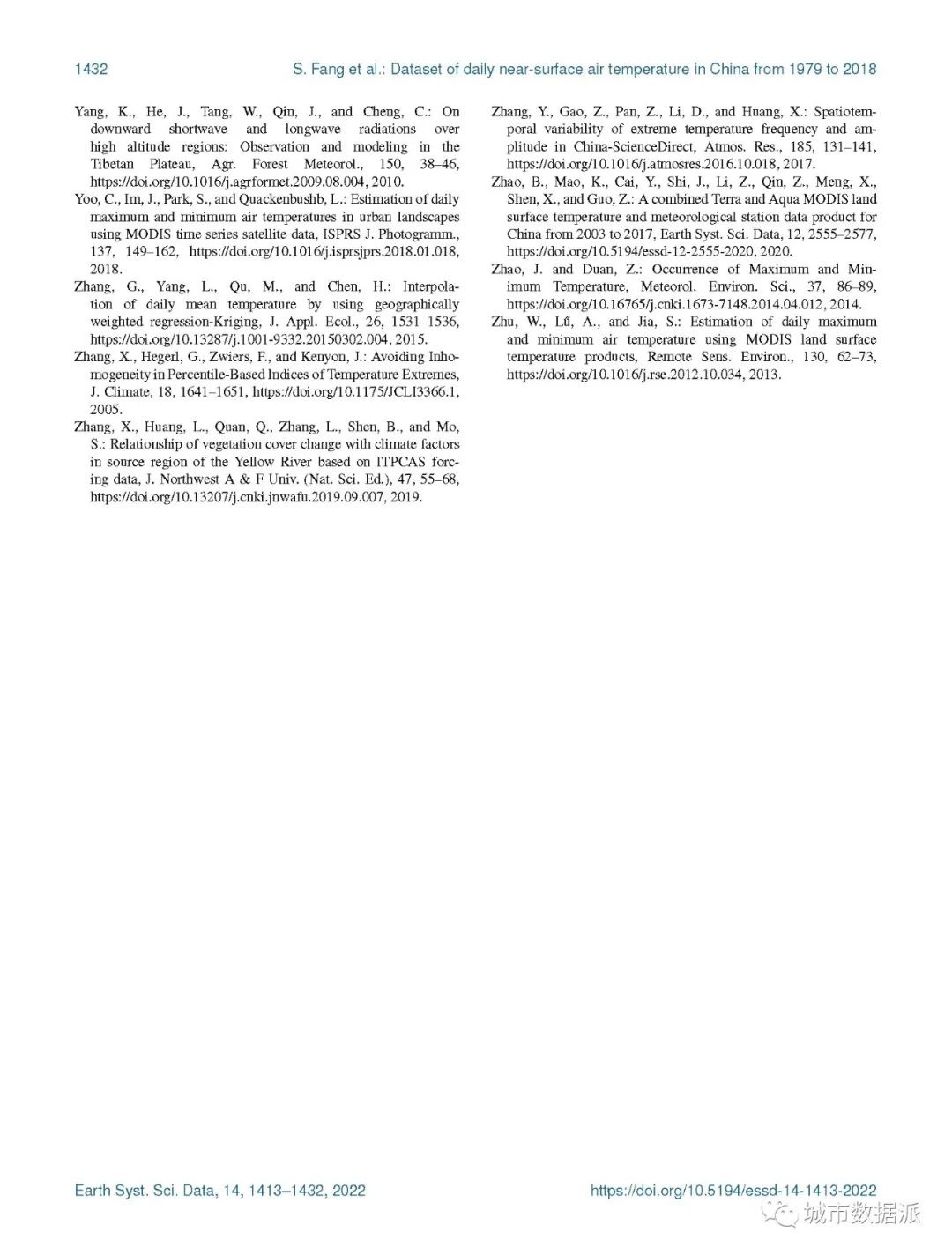 【数据分享】1979-2018年间中国近地表气温数据集及研究成果丨城市数据派