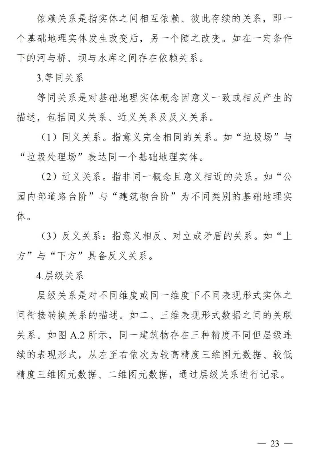 实景三维中国︱基础地理实体语义化基本规定