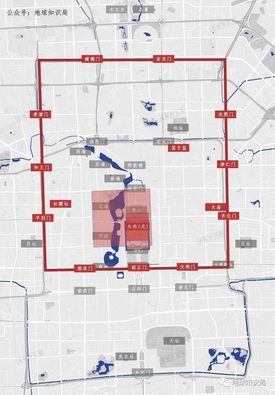 北京中轴线,为什么是歪的 北京中轴线,为什么是歪的