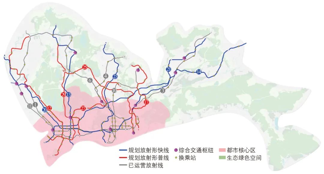 周军 | 中心放射形城市轨道交通线路规划研究：以深圳市为例
