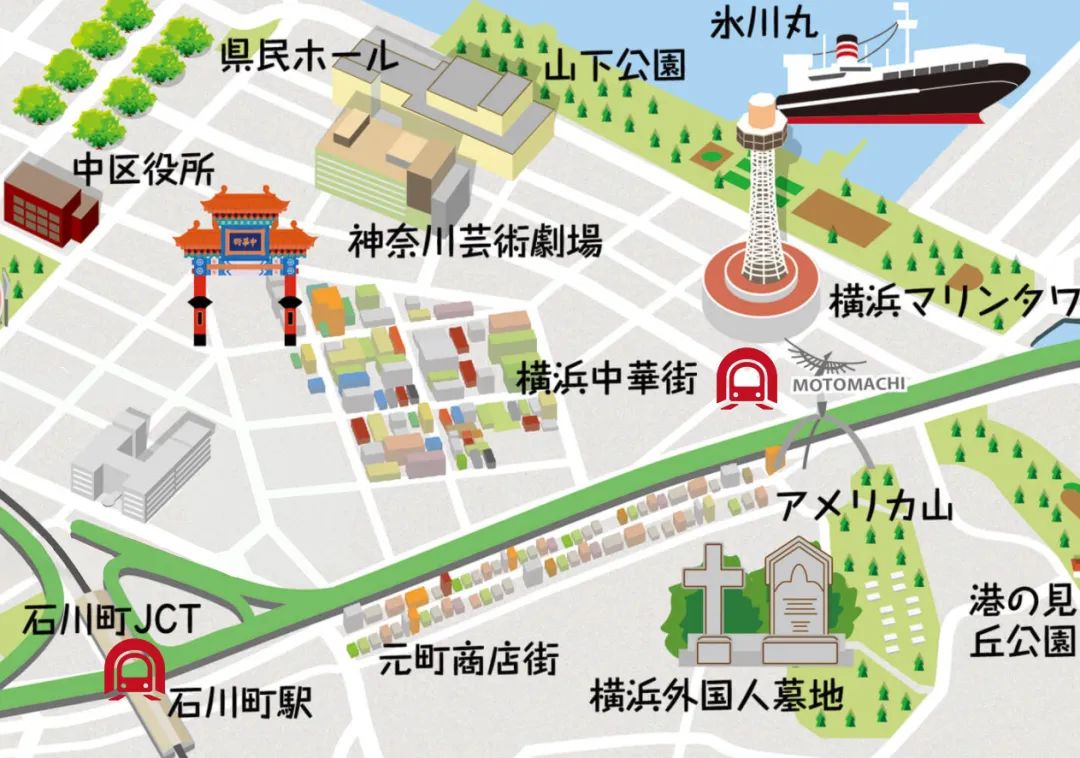 小建筑围合而成的现代街道——横滨元町通 小建筑围合而成的现代街道——横滨元町通