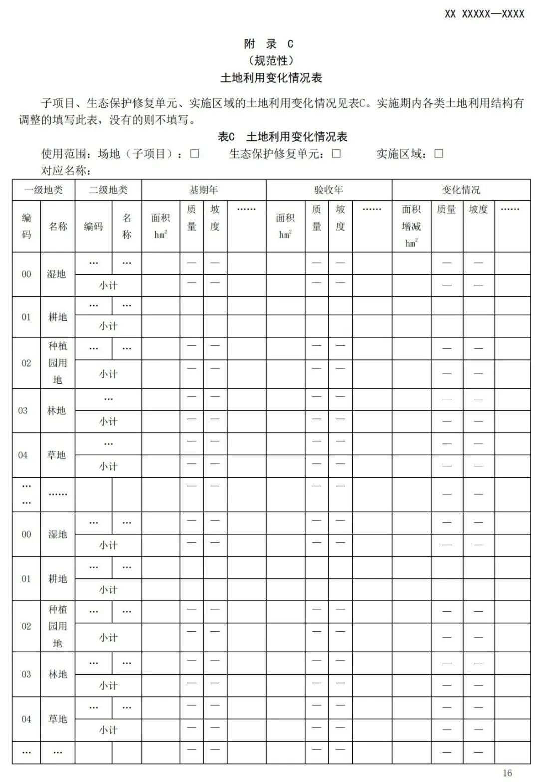 《国土空间生态保护修复工程验收规范》报批稿公示