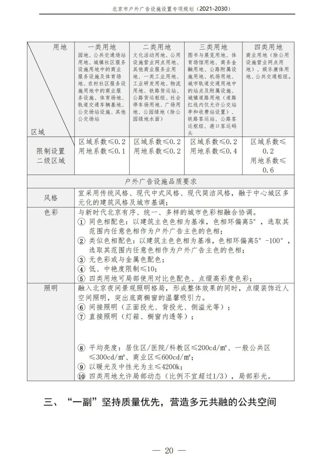 北京市户外广告设施如何设置？专项规划（2021年－2030年）征求意见稿发布