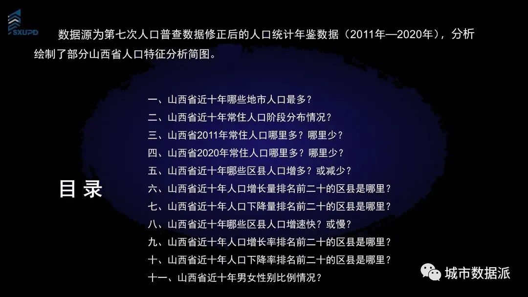 【人口统计年鉴数据分析】人口特征分析简图成果分享丨城市数据派