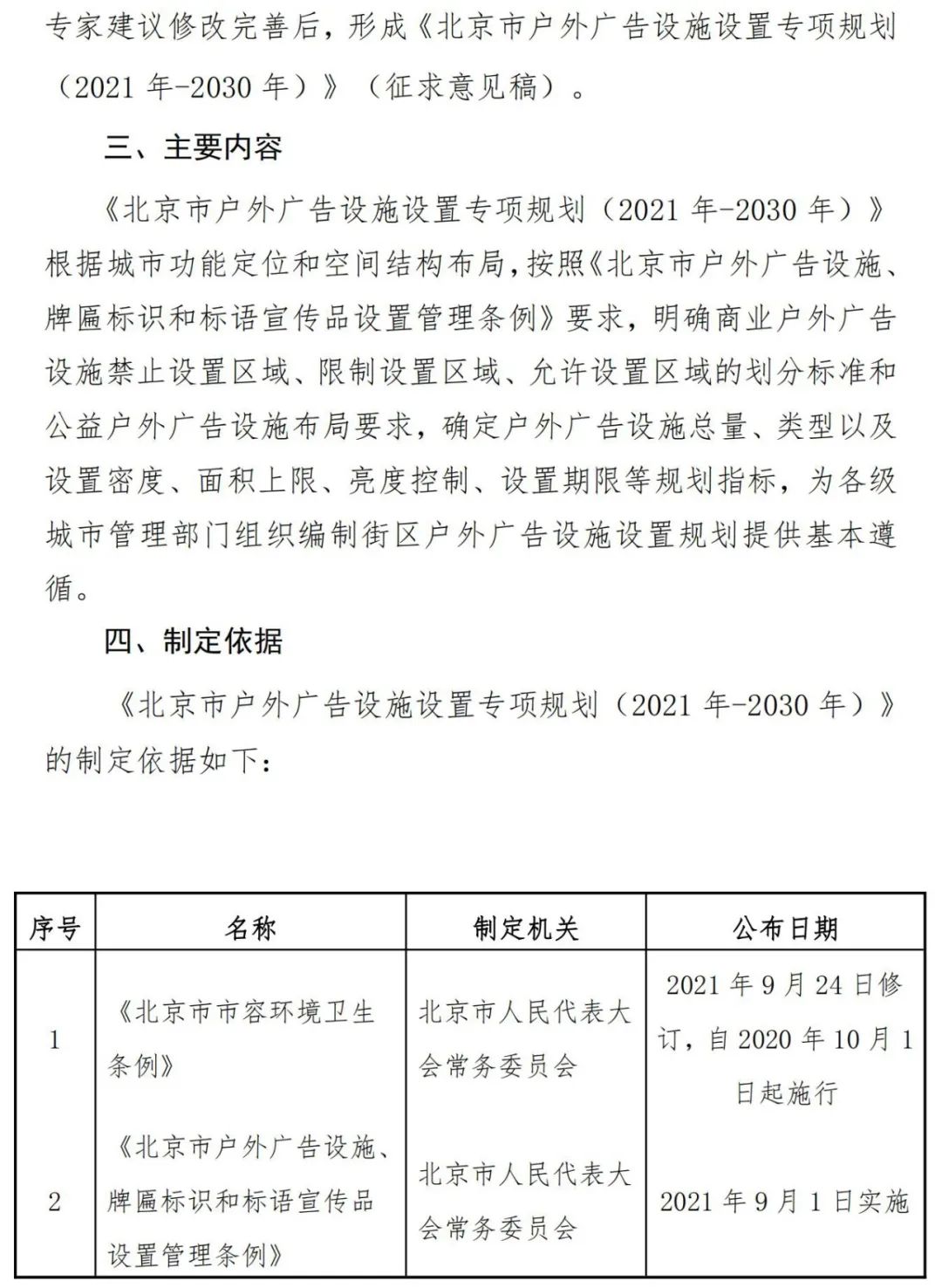 北京市户外广告设施如何设置？专项规划（2021年－2030年）征求意见稿发布