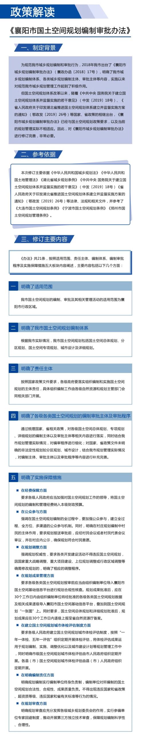 图解+全文！《襄阳市国土空间规划编制审批办法》发布
