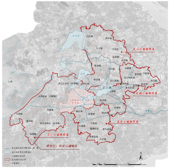 长三角地区小城镇群落的空间格局及其演替——基于环淀山湖地区的案例研究 长三角地区小城镇群落的空间格局及其演替——基于环淀山湖地区的案例研究