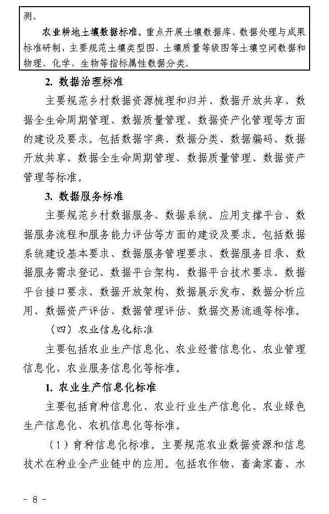 四部门联合印发《数字乡村标准体系建设指南》
