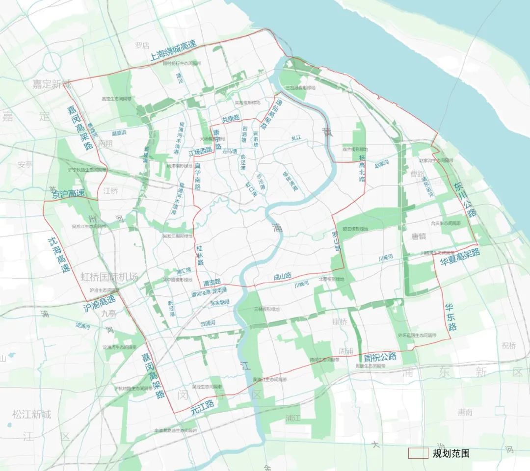 上海外环绿带及沿线地区慢行空间贯通专项规划草案发布
