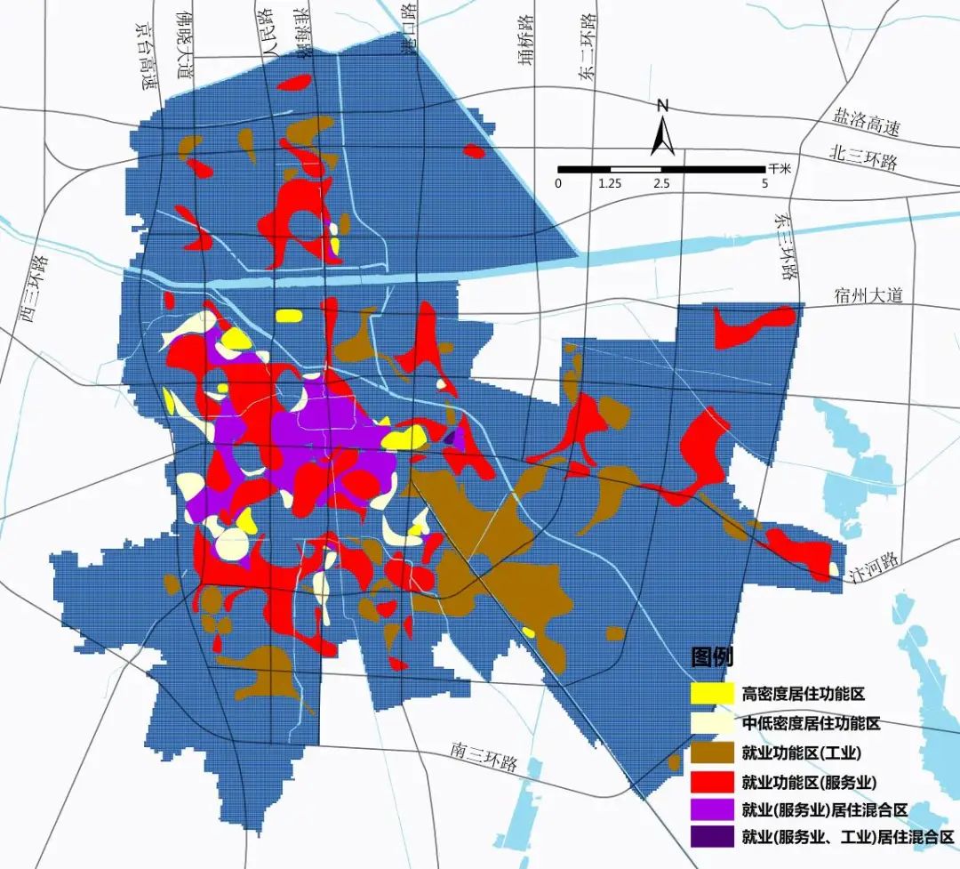基于多源大数据的城市空间格局识别方法研究——以宿州为例 基于多源大数据的城市空间格局识别方法研究——以宿州为例