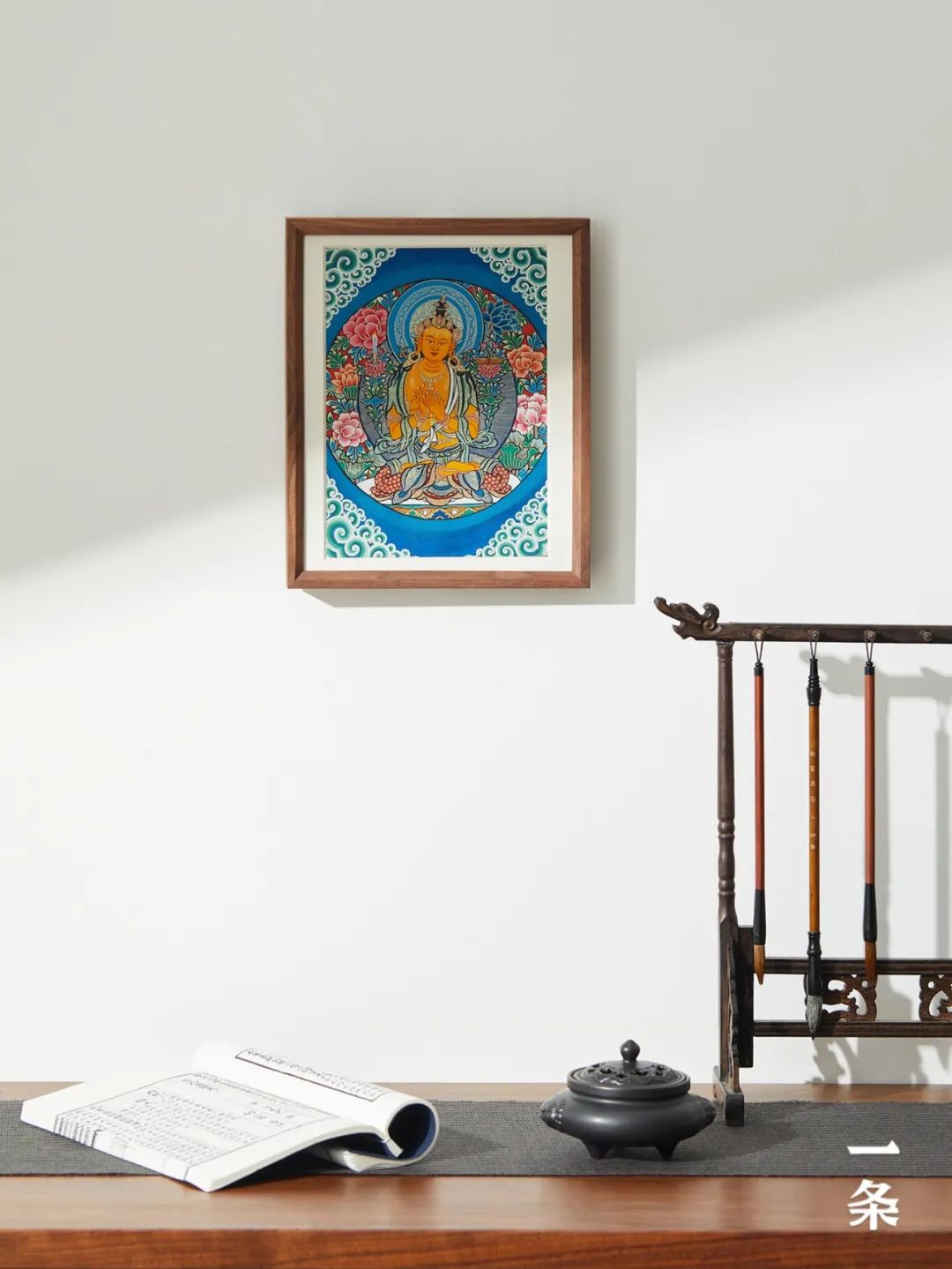 众筹｜手绘文殊唐卡，天然矿物颜料，画工精致，寓意美好