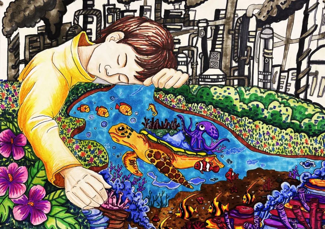 世界地球日儿童画公益大赛获奖作品出炉 | 世界地球日