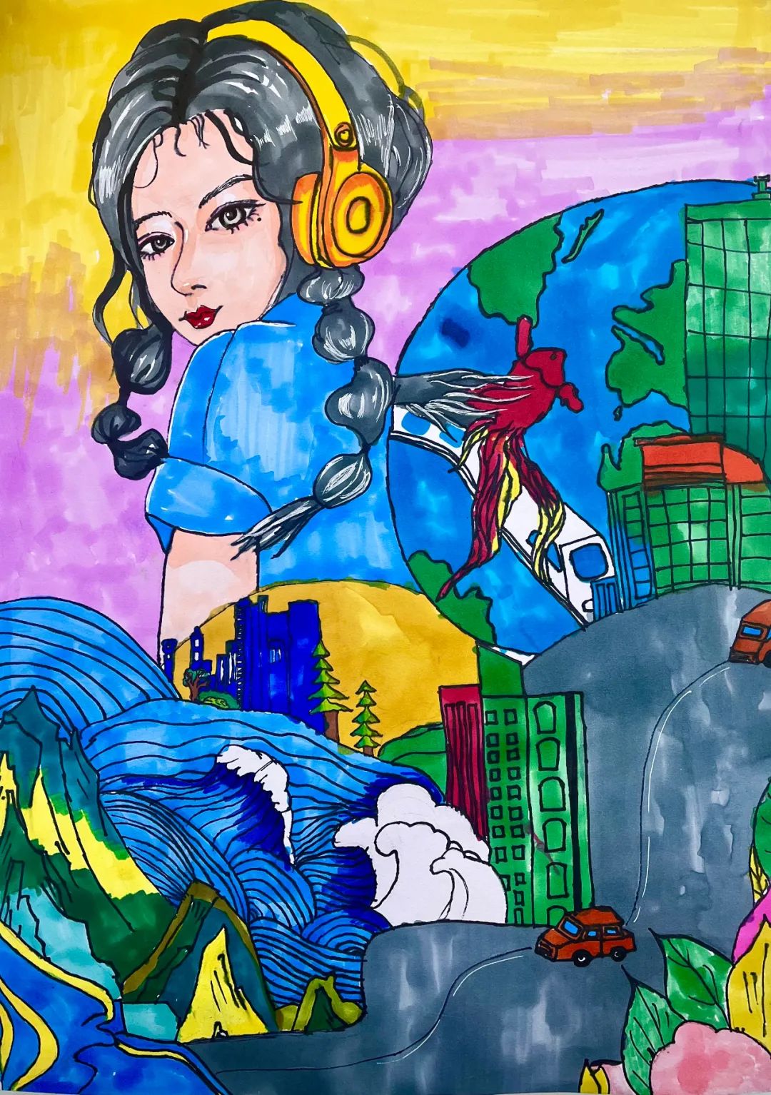 世界地球日儿童画公益大赛获奖作品出炉 | 世界地球日