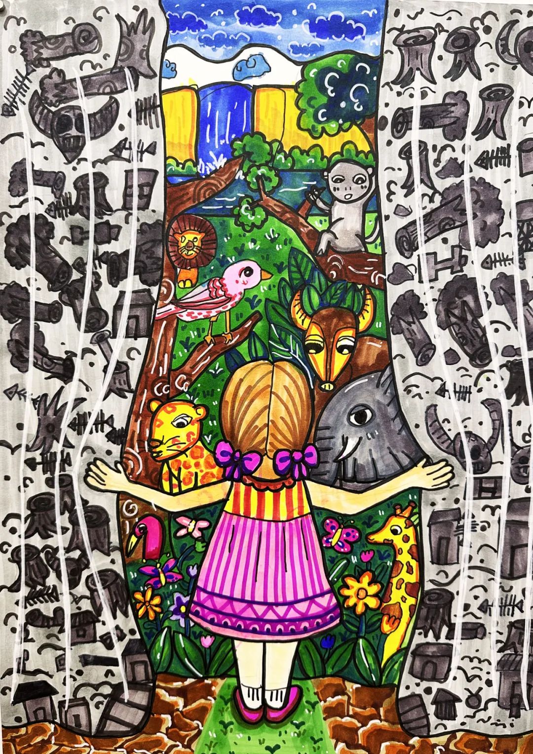 世界地球日儿童画公益大赛获奖作品出炉 | 世界地球日