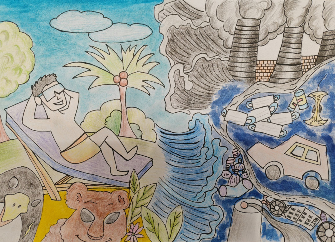 世界地球日儿童画公益大赛获奖作品出炉 | 世界地球日