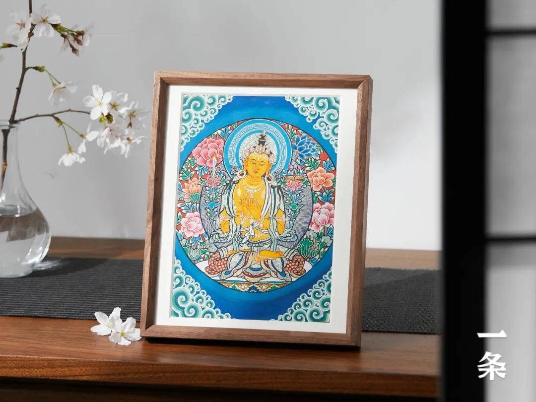 众筹|手绘文殊唐卡,天然矿物颜料,画工精致,寓意美好 众筹|手绘文殊唐卡,天然矿物颜料,画工精致,寓意美好