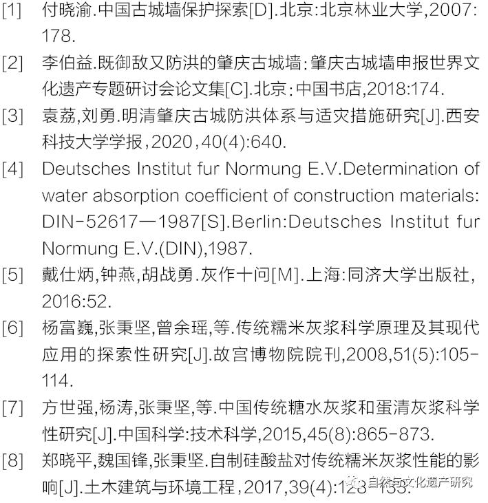 学术分享 | 肇庆古城墙修缮工程中的防、排水做法探索与检验分析研究