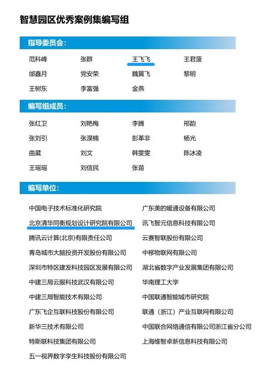 《智慧园区优秀案例集》重磅发布,清华同衡为牵头统筹单位 《智慧园区优秀案例集》重磅发布,清华同衡为牵头统筹单位