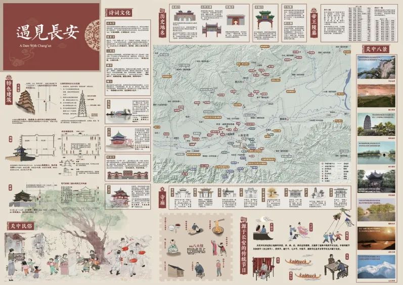 长安三万里，在手绘地图中《遇见长安》