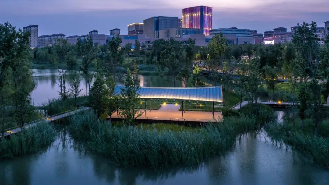 雄安新区金湖公园建设效果展示 雄安新区金湖公园建设效果展示
