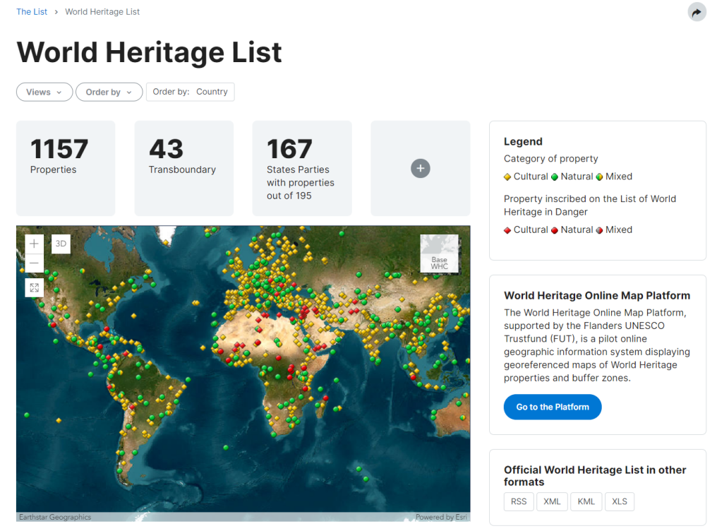 清源独家 | 世界遗产一张图:UNESCO发布世界遗产线上地图平台 清源独家 | 世界遗产一张图:UNESCO发布世界遗产线上地图平台