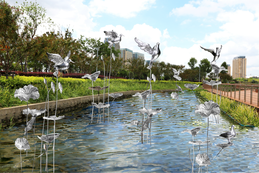 【城市空间艺术季】“花满地、草连天、水云间”·遇见云间2023空间艺术季松江新城五龙湖休闲公园展区即将开幕