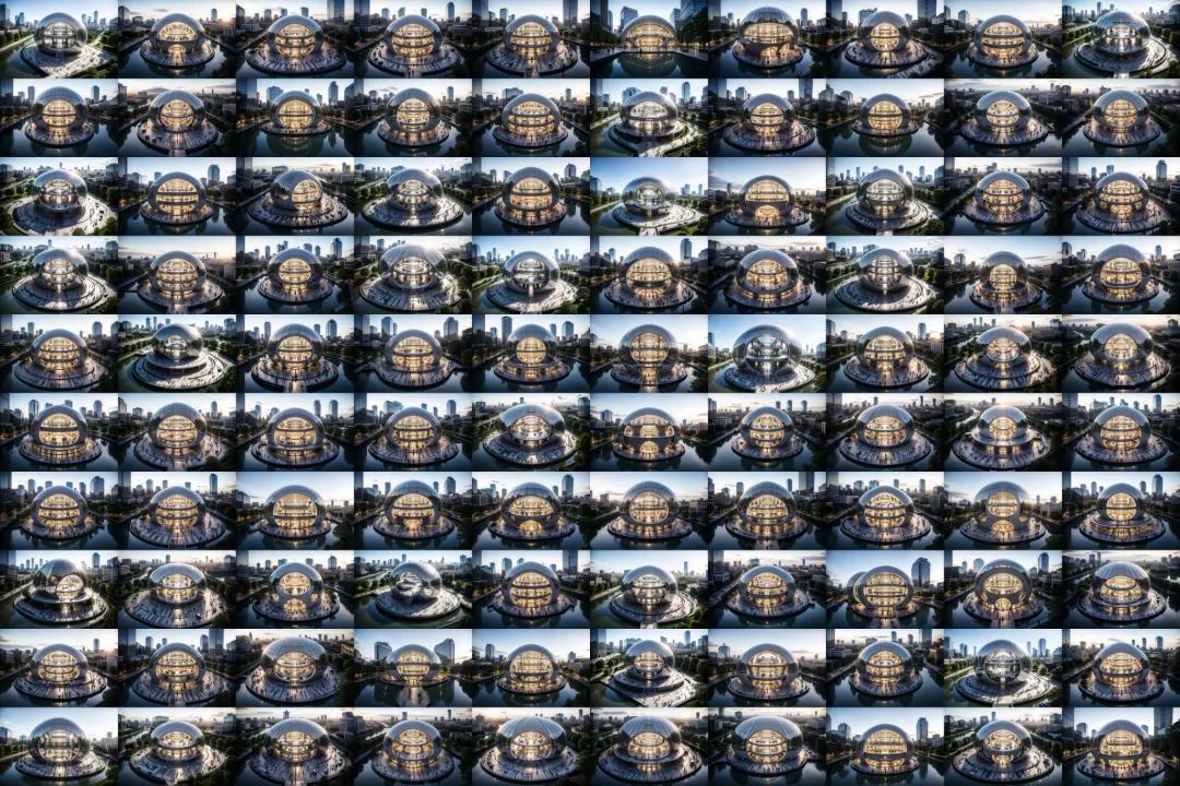 @ 建筑设计师，如果让AI生成100个 Sphere Building 会是什么样子的？（AIGC建筑设计）