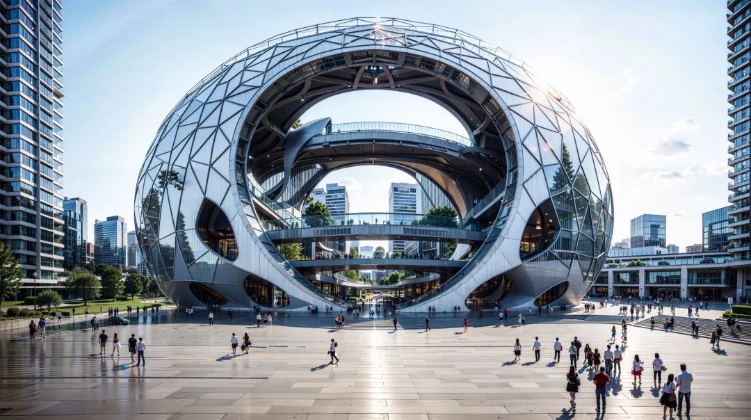 @ 建筑设计师，如果让AI生成100个 Sphere Building 会是什么样子的？（AIGC建筑设计）