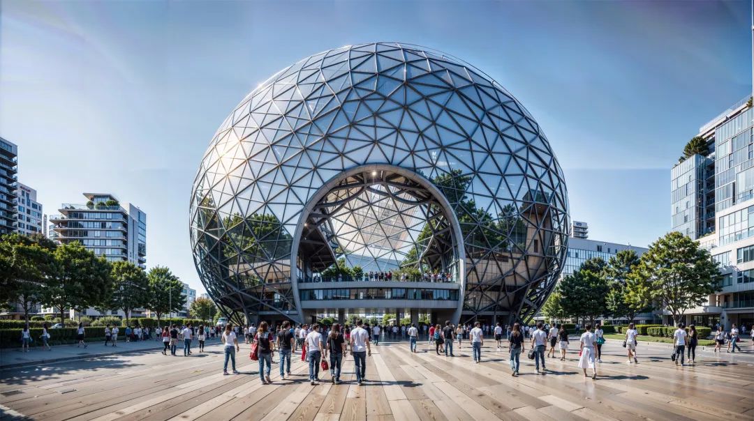 @ 建筑设计师，如果让AI生成100个 Sphere Building 会是什么样子的？（AIGC建筑设计）