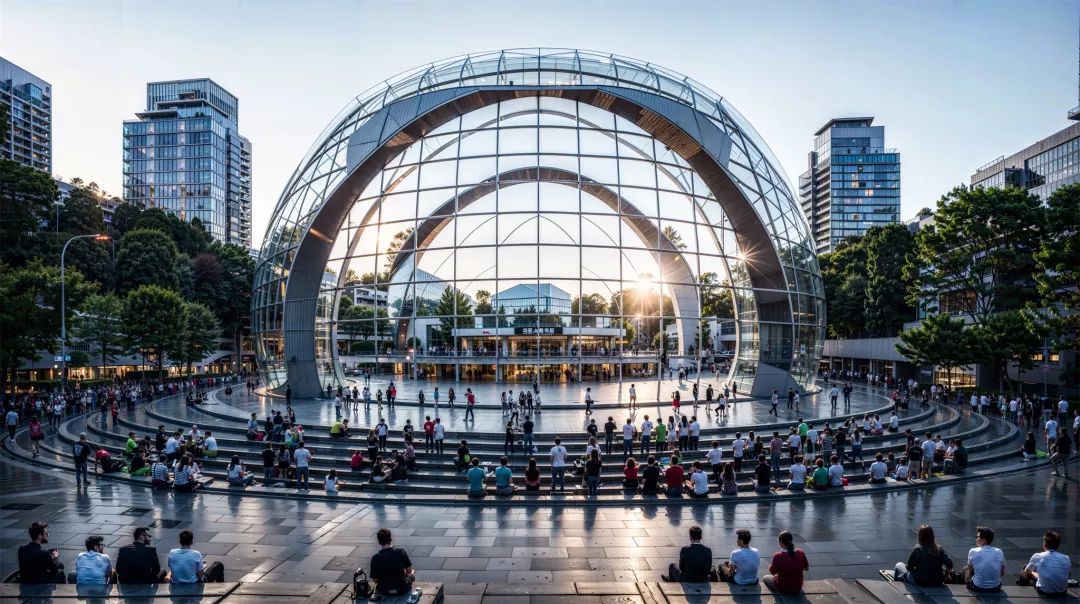 @ 建筑设计师，如果让AI生成100个 Sphere Building 会是什么样子的？（AIGC建筑设计）