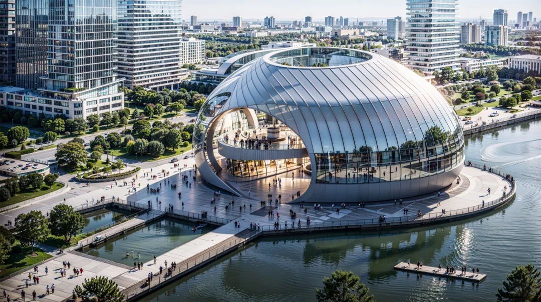 @ 建筑设计师，如果让AI生成100个 Sphere Building 会是什么样子的？（AIGC建筑设计）
