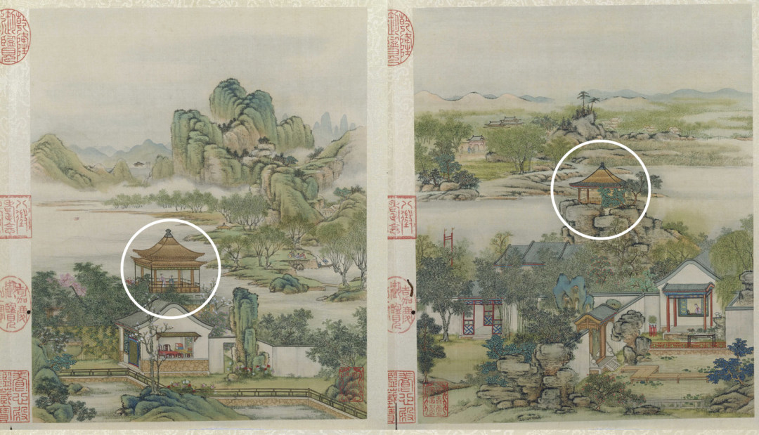 圆明园九洲清晏棕亭桥“桥景”分析