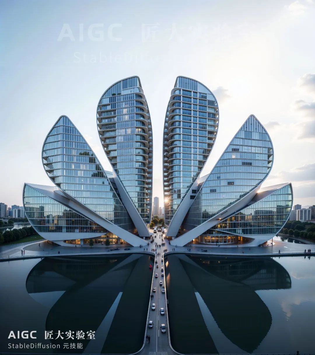 @  你见过这样的“华为国际总部”设计图吗？（AIGC建筑设计）