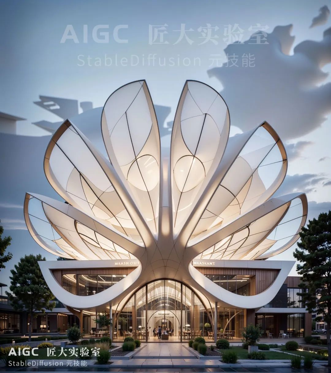 @  你见过这样的“华为国际总部”设计图吗？（AIGC建筑设计）